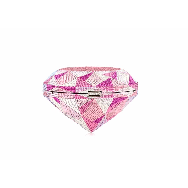 Judith Leiber Diamond Pink - Judith Leiber Crystal Clutch - Luxury Evening Bag - Shop at Luxury Shoes 