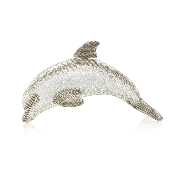 Judith Leiber Dolphin Phin - Judith Leiber Crystal Clutch - Luxury Evening Bag - Shop at Luxury Shoes 