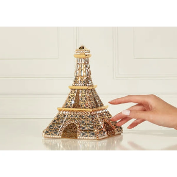 Judith Leiber Eiffel Tower Bonne Nuit - Judith Leiber Crystal Clutch - Luxury Evening Bag - Shop at Luxury Shoes 