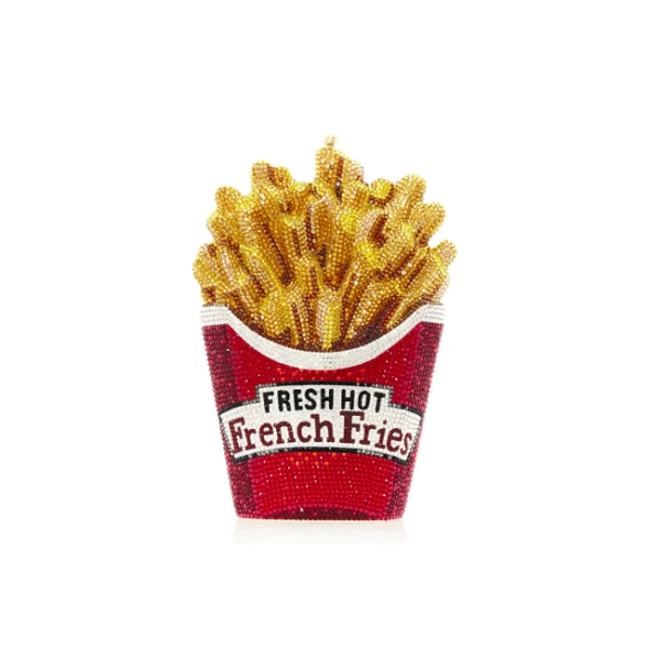 Judith Leiber French Fries Fresh And Hot - Judith Leiber Crystal Clutch - Luxury Evening Bag - Shop at Luxury Shoes 
