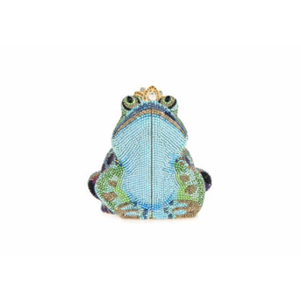 Judith Leiber Frog Prince Charming - Judith Leiber Crystal Clutch - Luxury Evening Bag - Shop at Luxury Shoes 