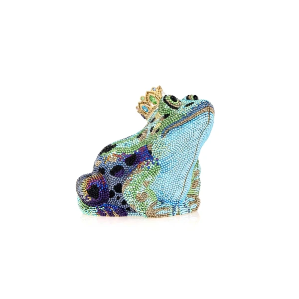 Judith Leiber Frog Prince Charming - Judith Leiber Crystal Clutch - Luxury Evening Bag - Shop at Luxury Shoes 