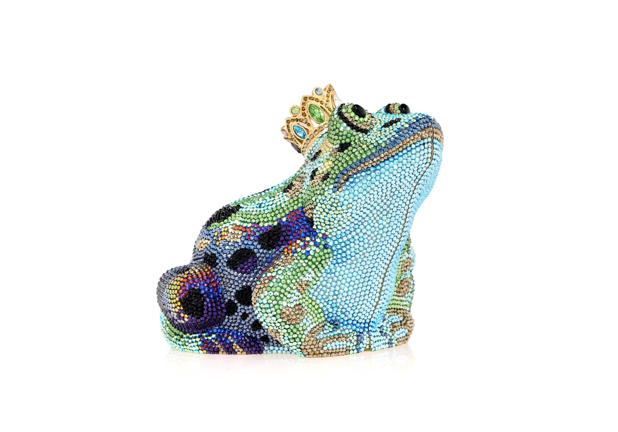 Judith Leiber Frog Prince Charming - Judith Leiber Crystal Clutch - Luxury Evening Bag - Shop at Luxury Shoes 