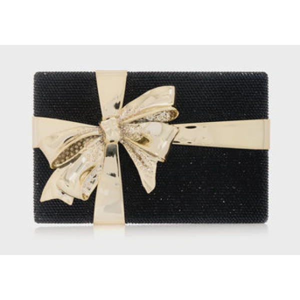 Judith Leiber Gift Box Surprise Black - Judith Leiber Crystal Clutch - Luxury Evening Bag - Shop at Luxury Shoes 