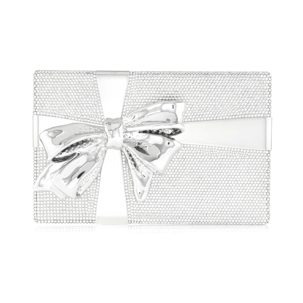 Judith Leiber Gift Box Surprise Silver - Judith Leiber Crystal Clutch - Luxury Evening Bag - Shop at Luxury Shoes 