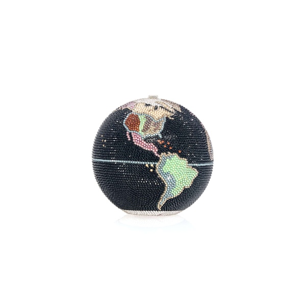 Judith Leiber Globe Hayden Planetarium Black - Judith Leiber Crystal Clutch - Luxury Evening Bag - Shop at Luxury Shoes 