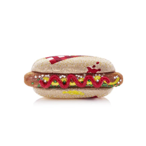 Judith Leiber Hot Dog Handbag - Judith Leiber Crystal Clutch - Luxury Evening Bag - Shop at Luxury Shoes 