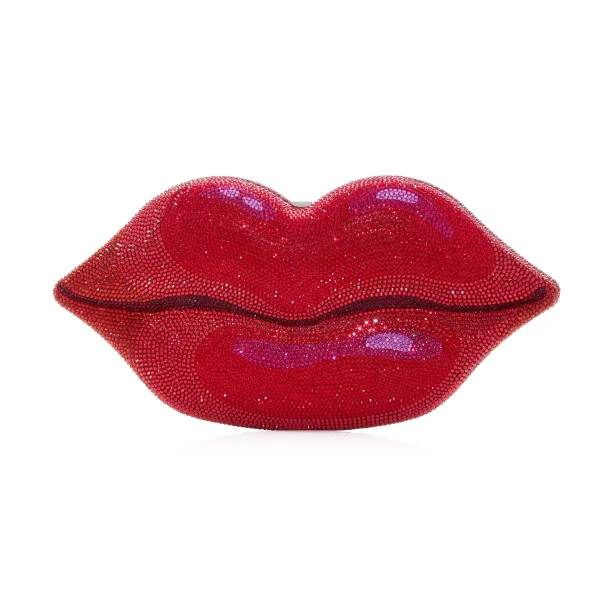 Judith Leiber Hot Lips Red - Judith Leiber Crystal Clutch - Luxury Evening Bag - Shop at Luxury Shoes 