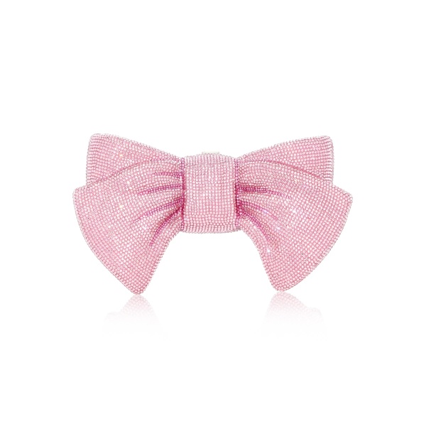 Judith Leiber Just For You Bow Pink - Judith Leiber Crystal Clutch - Luxury Evening Bag - Shop at Luxury Shoes 