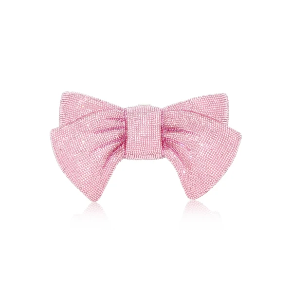 Judith Leiber Just For You Bow Pink - Judith Leiber Crystal Clutch - Luxury Evening Bag - Shop at Luxury Shoes 