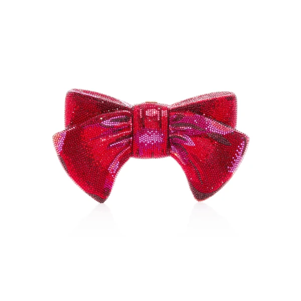 Judith Leiber Just For You Bow Red - Judith Leiber Crystal Clutch - Luxury Evening Bag - Shop at Luxury Shoes 
