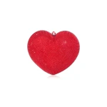 Judith Leiber L'Amour Petit Coeur Red - Judith Leiber Crystal Clutch - Luxury Evening Bag - Shop at Luxury Shoes 