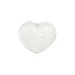 Judith Leiber L'Amour Petit Coeur Silver - Judith Leiber Crystal Clutch - Luxury Evening Bag - Shop at Luxury Shoes 