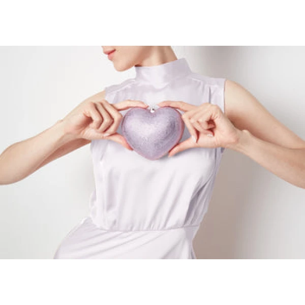 Judith Leiber L'Amour Petit Coeur Violet - Judith Leiber Crystal Clutch - Luxury Evening Bag - Shop at Luxury Shoes 