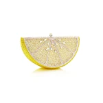 Judith Leiber Lemon Slice - Judith Leiber Crystal Clutch - Luxury Evening Bag - Shop at Luxury Shoes 