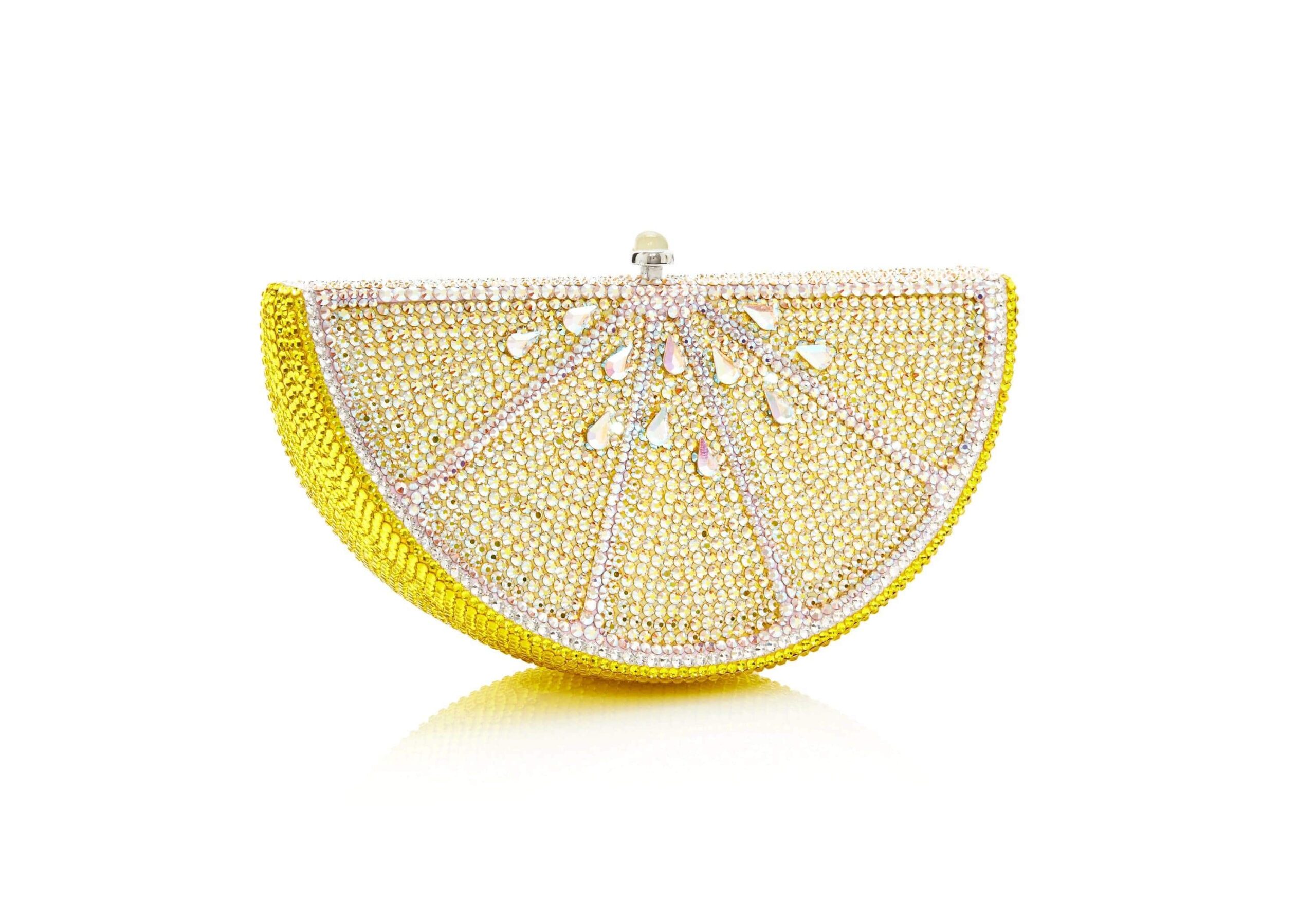 Judith Leiber Lemon Slice - Judith Leiber Crystal Clutch - Luxury Evening Bag - Shop at Luxury Shoes Judith Leiber Lemon Slice - Judith Leiber Crystal Clutch - Luxury Evening Bag - Shop at Luxury Shoes