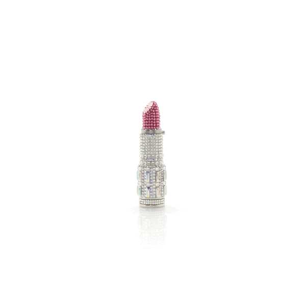 Judith Leiber Lipstick Pillbox Pinkie - Judith Leiber Crystal Clutch - Luxury Evening Bag - Shop at Luxury Shoes 