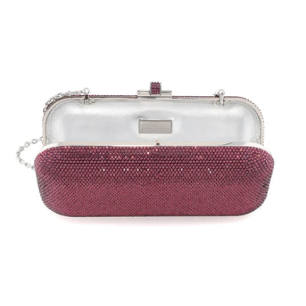 Judith Leiber Long Slide Fullbead Amethyst - Judith Leiber Crystal Clutch - Luxury Evening Bag - Shop at Luxury Shoes 