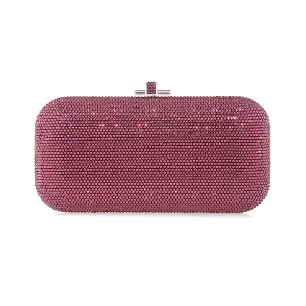 Judith Leiber Long Slide Fullbead Amethyst - Judith Leiber Crystal Clutch - Luxury Evening Bag - Shop at Luxury Shoes 