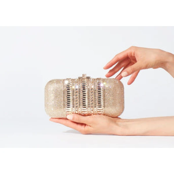 Judith Leiber Long Slide Gems Prosecco - Judith Leiber Crystal Clutch - Luxury Evening Bag - Shop at Luxury Shoes 