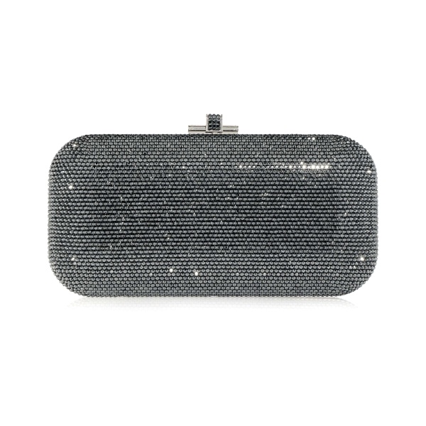 Judith Leiber Long Slide Gray - Judith Leiber Crystal Clutch - Luxury Evening Bag - Shop at Luxury Shoes 