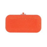 Judith Leiber Long Slide Orange - Judith Leiber Crystal Clutch - Luxury Evening Bag - Shop at Luxury Shoes 