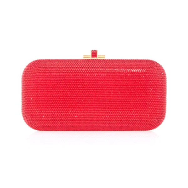 Judith Leiber Long Slide Red - Judith Leiber Crystal Clutch - Luxury Evening Bag - Shop at Luxury Shoes 