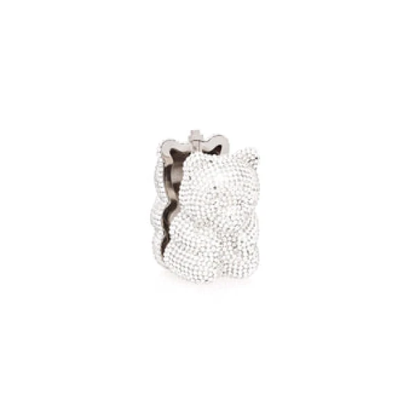 Judith Leiber Mini Gummy Bear Silver - Judith Leiber Crystal Clutch - Luxury Evening Bag - Shop at Luxury Shoes 