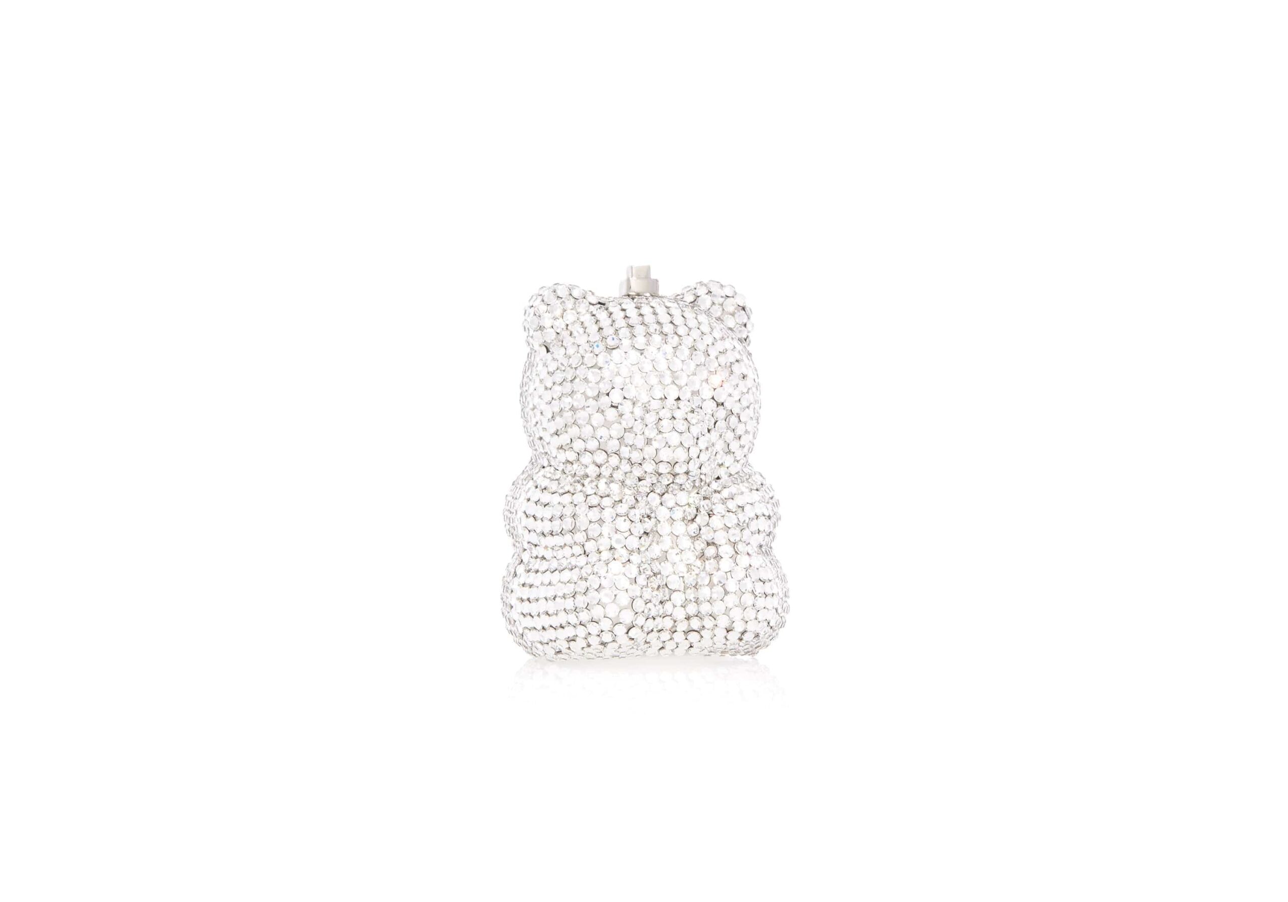 Judith Leiber Mini Gummy Bear Silver - Judith Leiber Crystal Clutch - Luxury Evening Bag - Shop at Luxury Shoes 