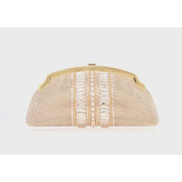 Judith Leiber Mini Venetian Gems Champagne - Judith Leiber Crystal Clutch - Luxury Evening Bag - Shop at Luxury Shoes 