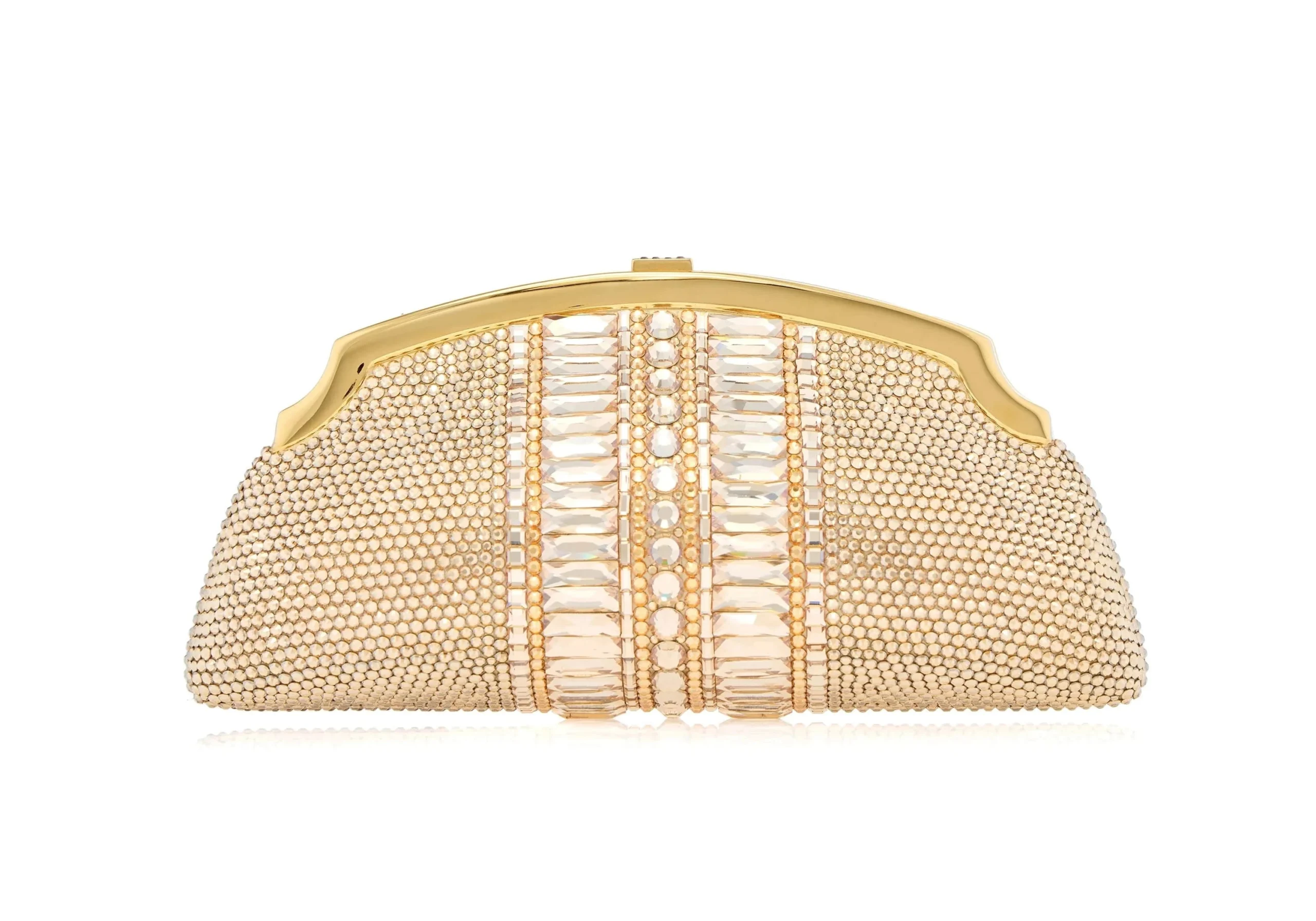Judith Leiber Mini Venetian Gems Champagne - Judith Leiber Crystal Clutch - Luxury Evening Bag - Shop at Luxury Shoes 
