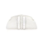 Judith Leiber Mini Venetian Gems Silver - Judith Leiber Crystal Clutch - Luxury Evening Bag - Shop at Luxury Shoes 