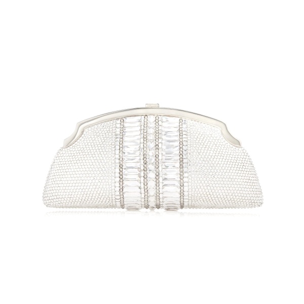 Judith Leiber Mini Venetian Gems Silver - Judith Leiber Crystal Clutch - Luxury Evening Bag - Shop at Luxury Shoes 