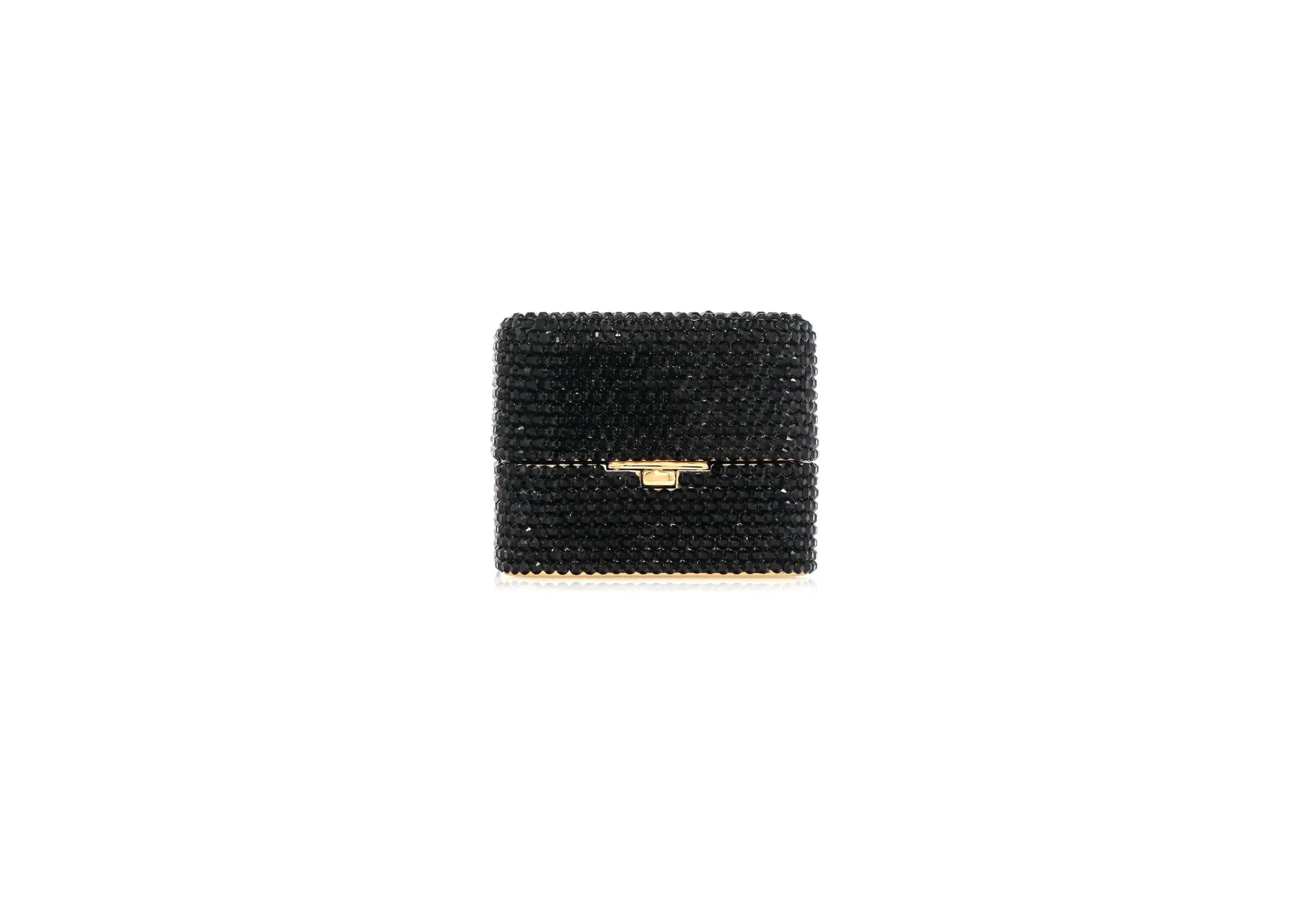 Judith Leiber Miniature Box Say Yes Black - Judith Leiber Crystal Clutch - Luxury Evening Bag - Shop at Luxury Shoes 