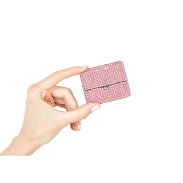 Judith Leiber Miniature Box Say Yes Pink - Judith Leiber Crystal Clutch - Luxury Evening Bag - Shop at Luxury Shoes 