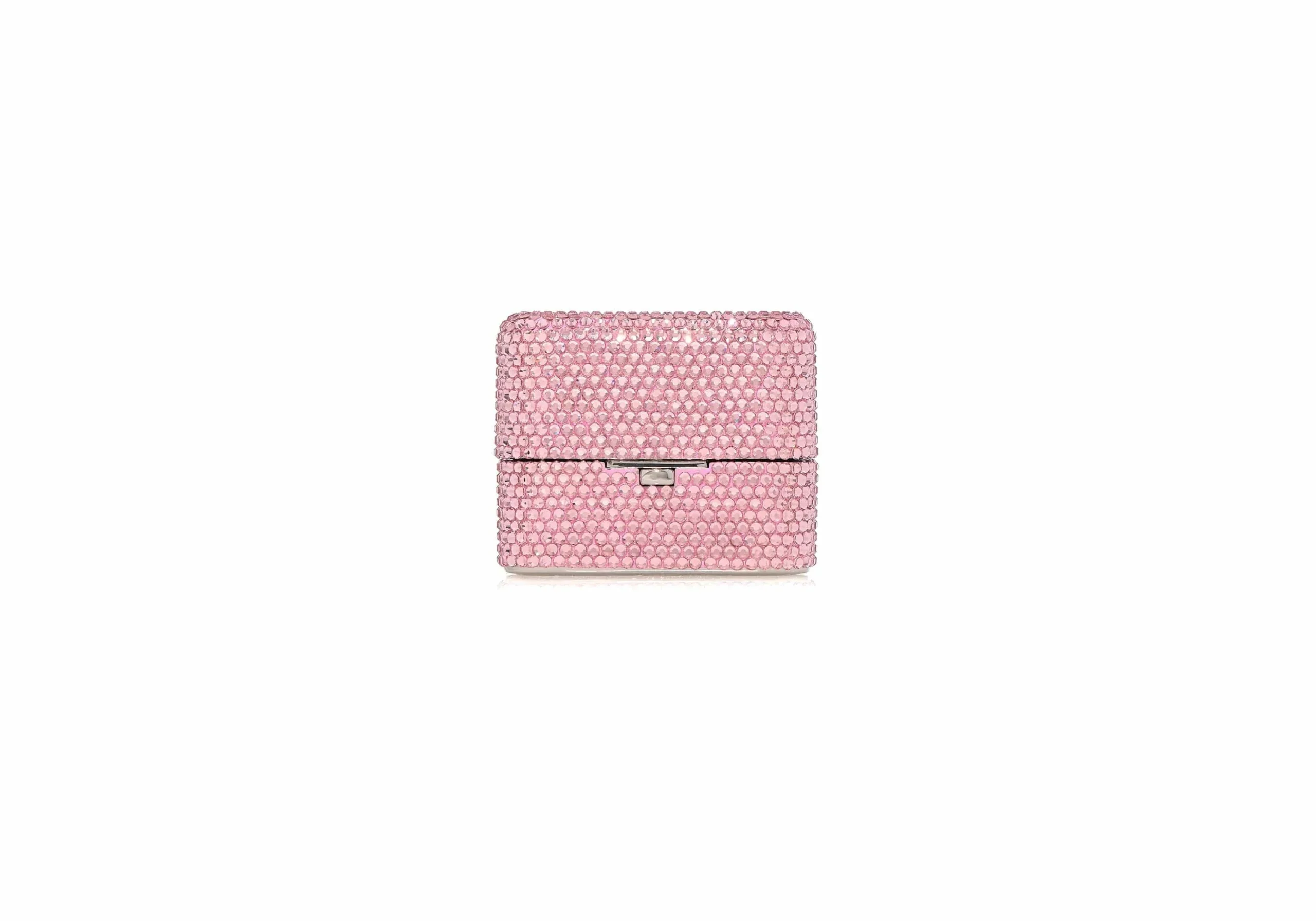 Judith Leiber Miniature Box Say Yes Pink - Judith Leiber Crystal Clutch - Luxury Evening Bag - Shop at Luxury Shoes 