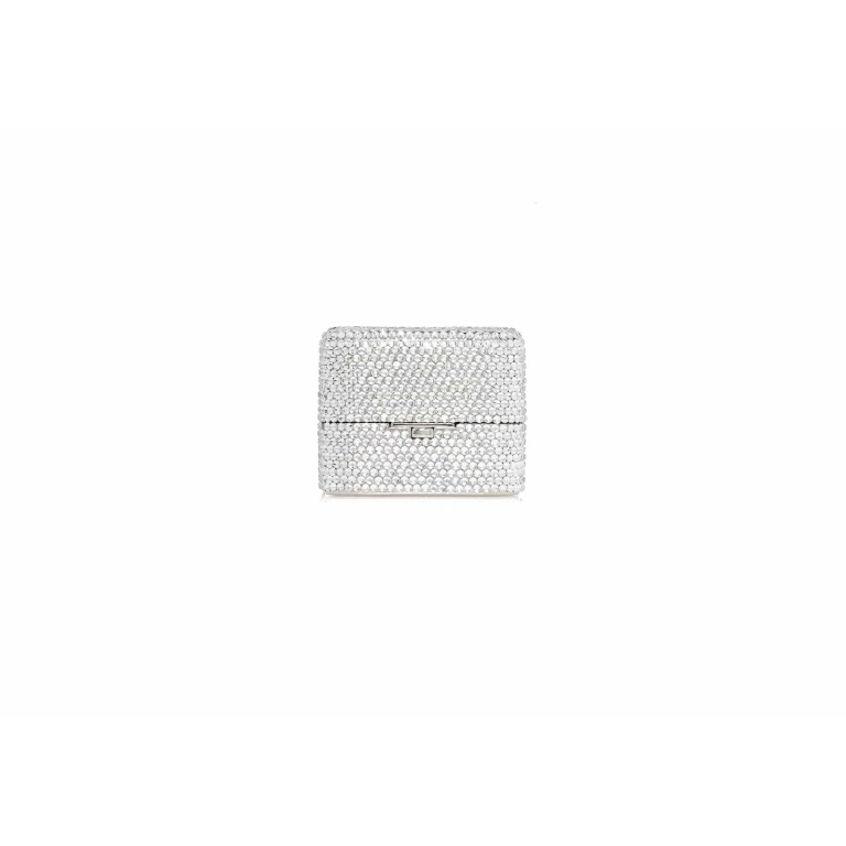 Judith Leiber Miniature Box Say Yes - Judith Leiber Crystal Clutch - Luxury Evening Bag - Shop at Luxury Shoes 