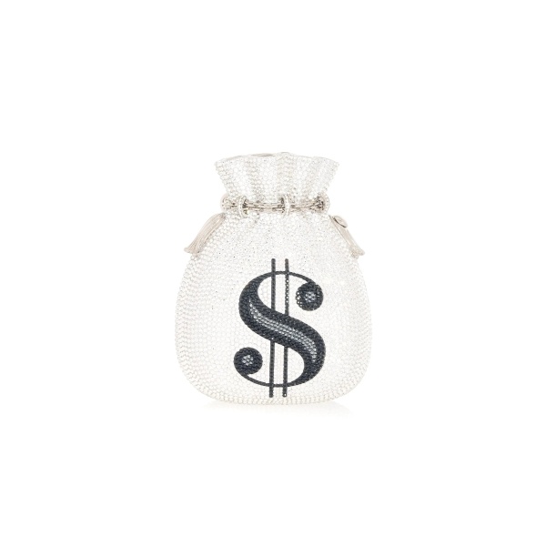 Judith Leiber Money Bags Pouch Silver - Judith Leiber Crystal Clutch - Luxury Evening Bag - Shop at Luxury Shoes 