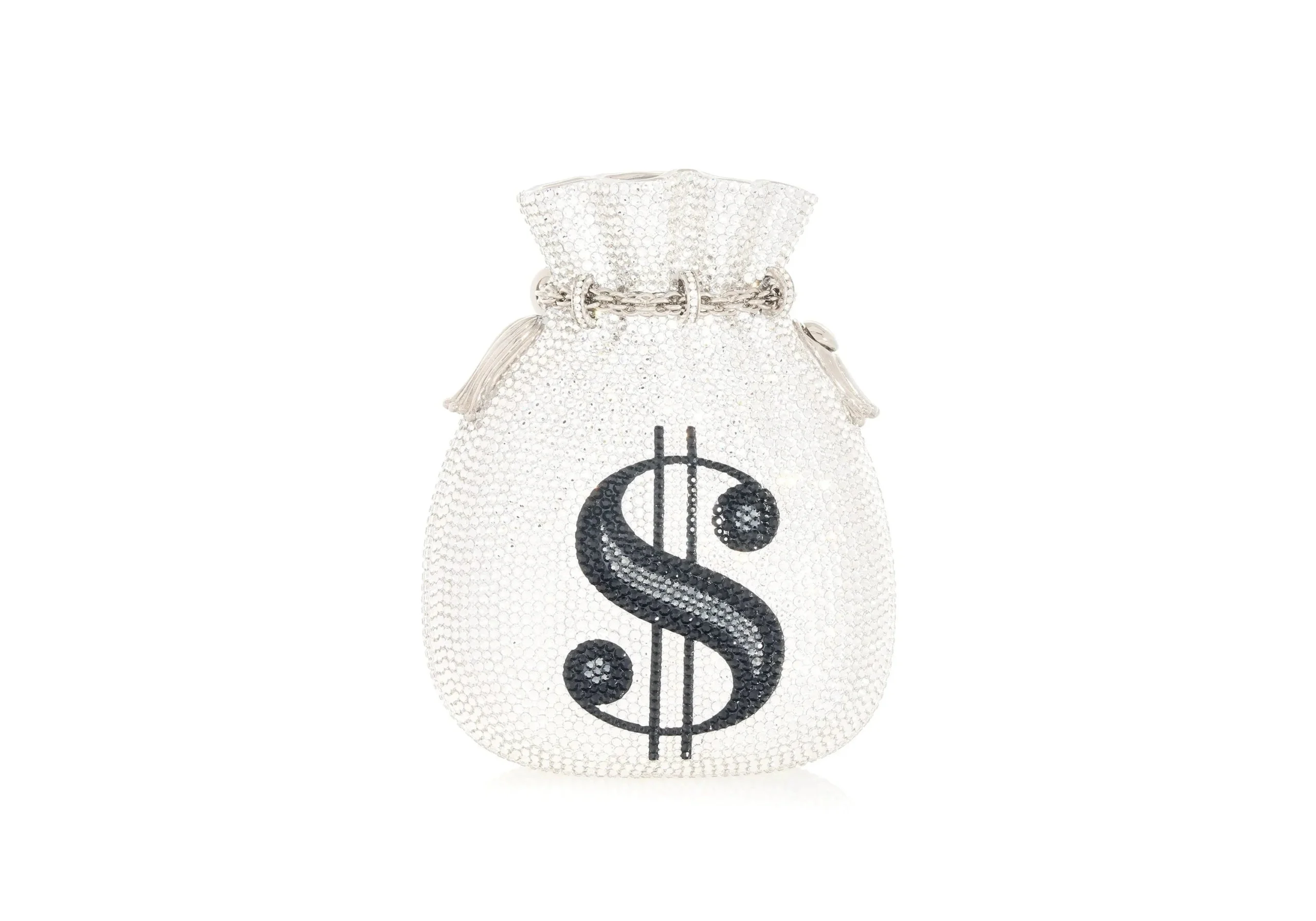 Judith Leiber Money Bags Pouch Silver - Judith Leiber Crystal Clutch - Luxury Evening Bag - Shop at Luxury Shoes 