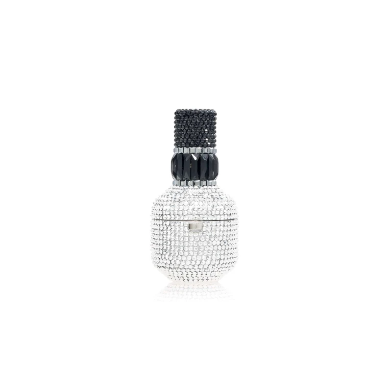 Judith Leiber Nail Polish Pillbox Chrome - Judith Leiber Crystal Clutch - Luxury Evening Bag - Shop at Luxury Shoes 