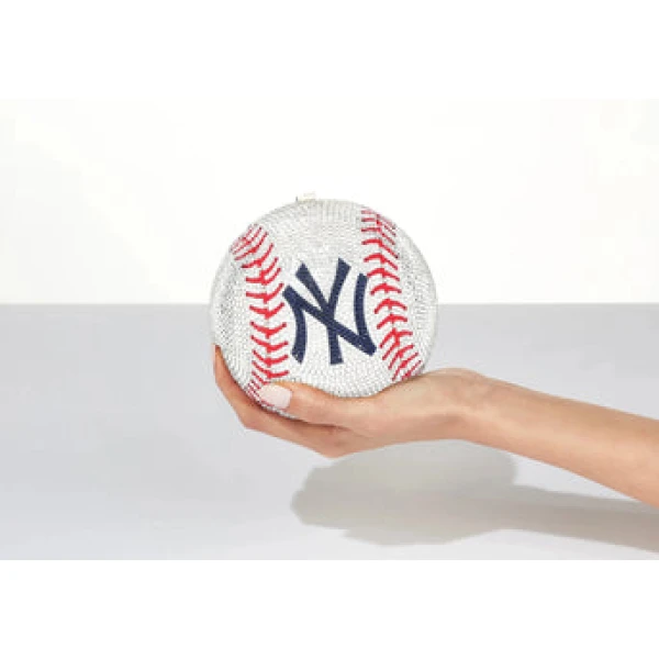 Judith Leiber New York Yankees™ Baseball Clutch - Judith Leiber Crystal Clutch - Luxury Evening Bag - Shop at Luxury Shoes 
