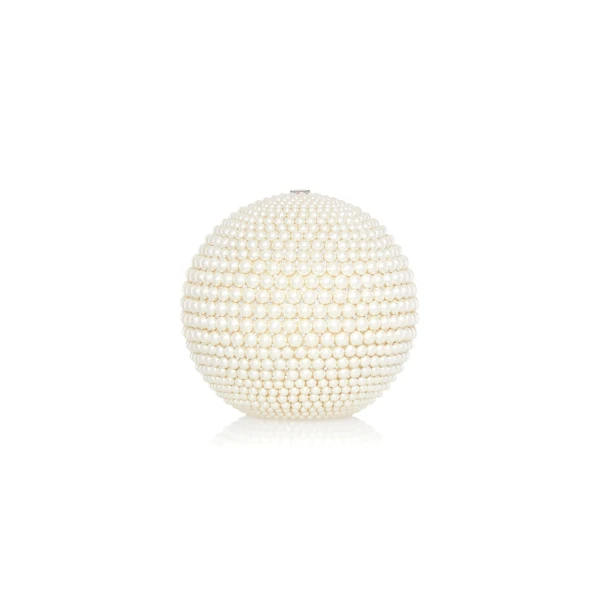 Judith Leiber Pearly Sphere - Judith Leiber Crystal Clutch - Luxury Evening Bag - Shop at Luxury Shoes 