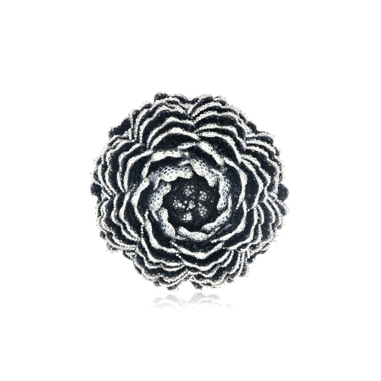 Judith Leiber Peony Moonbeam - Judith Leiber Crystal Clutch - Luxury Evening Bag - Shop at Luxury Shoes 