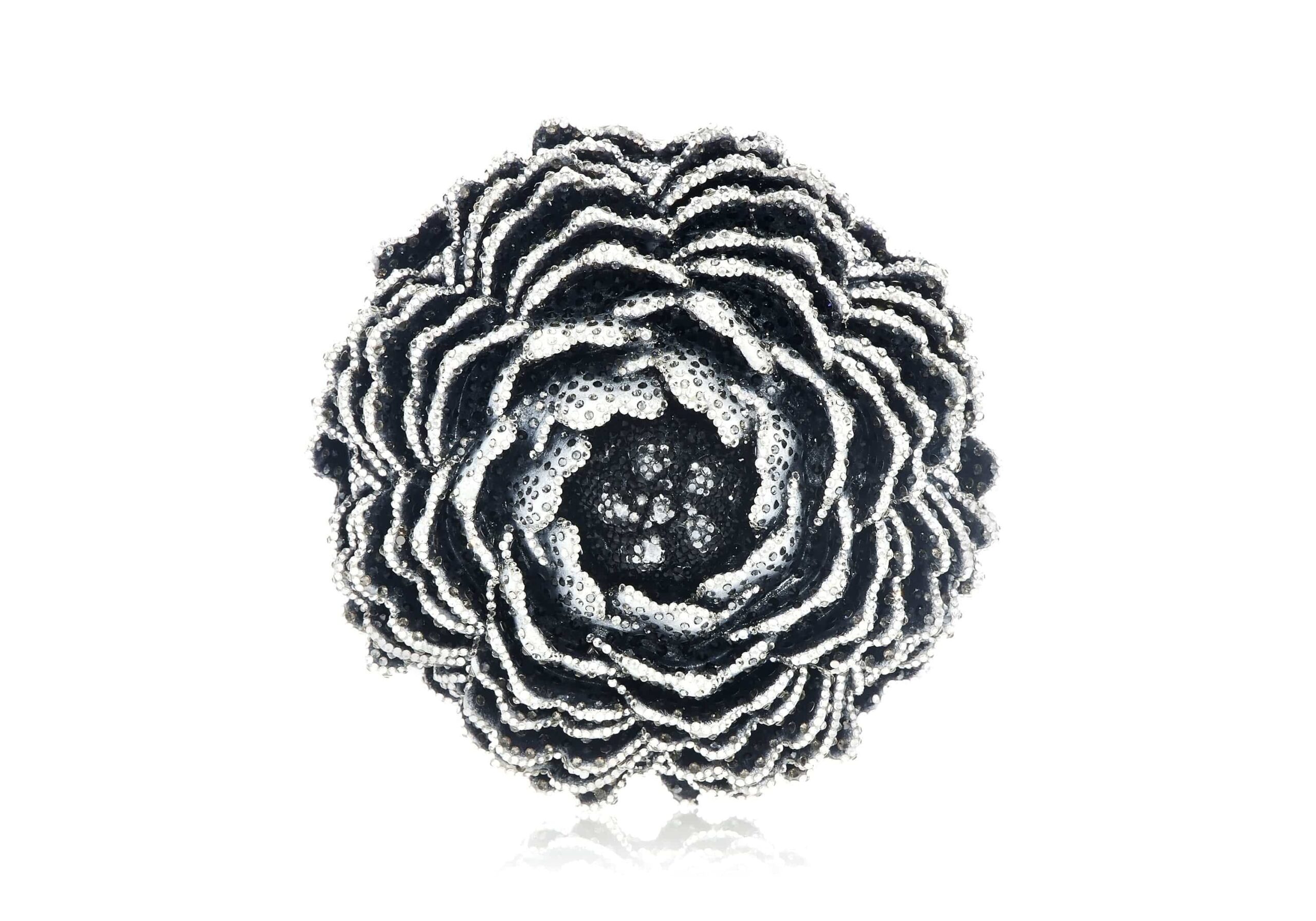Judith Leiber Peony Moonbeam - Judith Leiber Crystal Clutch - Luxury Evening Bag - Shop at Luxury Shoes 