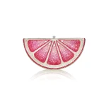 Judith Leiber Pink Lemon Slice - Judith Leiber Crystal Clutch - Luxury Evening Bag - Shop at Luxury Shoes 