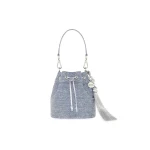 Judith Leiber Piper Sparkle Denim Sky Blue - Judith Leiber Crystal Clutch - Luxury Evening Bag - Shop at Luxury Shoes 
