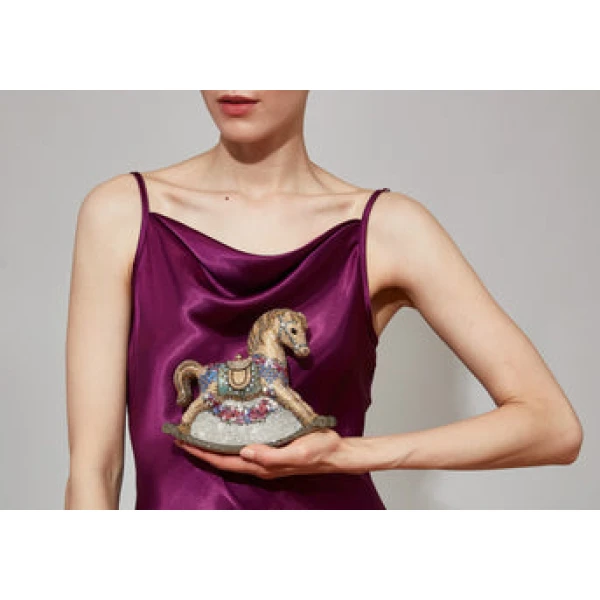 Judith Leiber Rocking Horse Penelope - Judith Leiber Crystal Clutch - Luxury Evening Bag - Shop at Luxury Shoes 