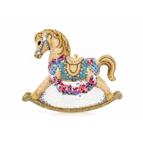 Judith Leiber Rocking Horse Penelope - Judith Leiber Crystal Clutch - Luxury Evening Bag - Shop at Luxury Shoes 