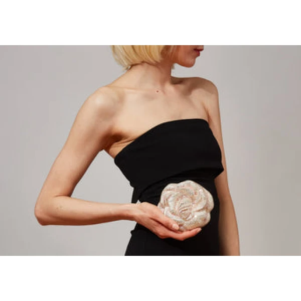 Judith Leiber Rose Blush - Judith Leiber Crystal Clutch - Luxury Evening Bag - Shop at Luxury Shoes 
