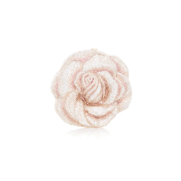 Judith Leiber Rose Blush - Judith Leiber Crystal Clutch - Luxury Evening Bag - Shop at Luxury Shoes 